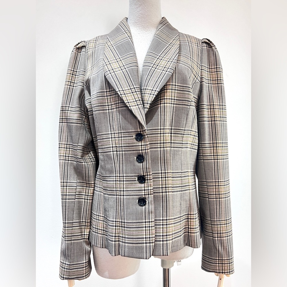Milly brown plaid jacket